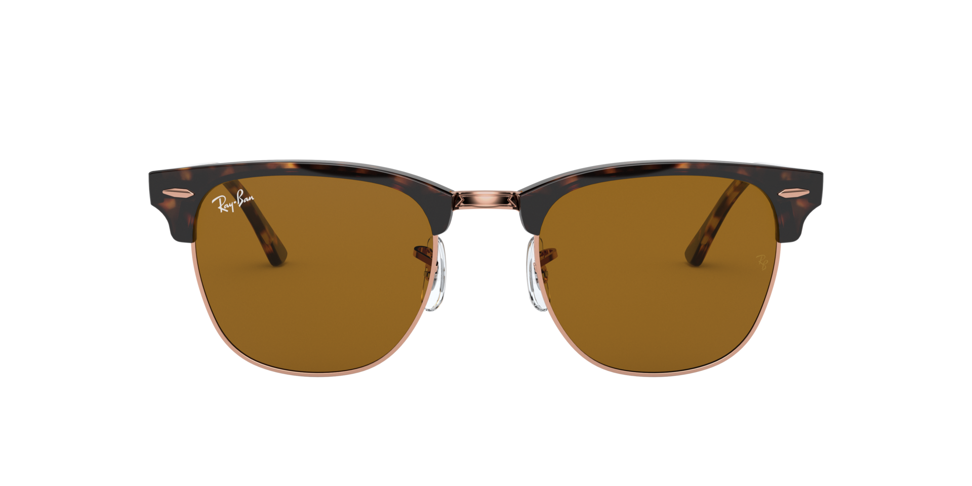 Ray Ban Clubmaster Sand Havana Grey Mirror Blue Sunglasses - RB3016