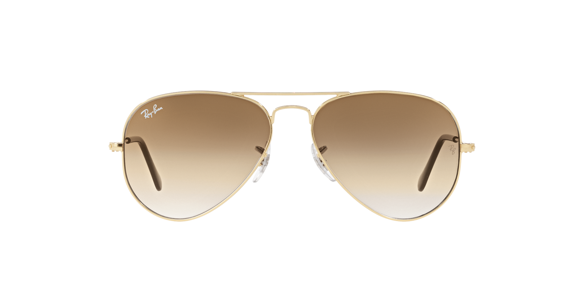Jet Gold Grandpa Thin Aviator Gradient Sunglasses with Gray Sunwear Lenses  - Yesterday