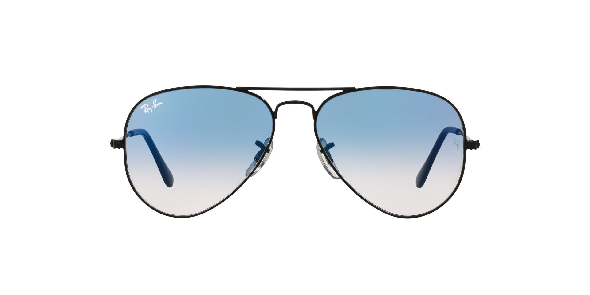 ASOS DESIGN rimless aviator sunglasses with brown gradient lens in black |  ASOS