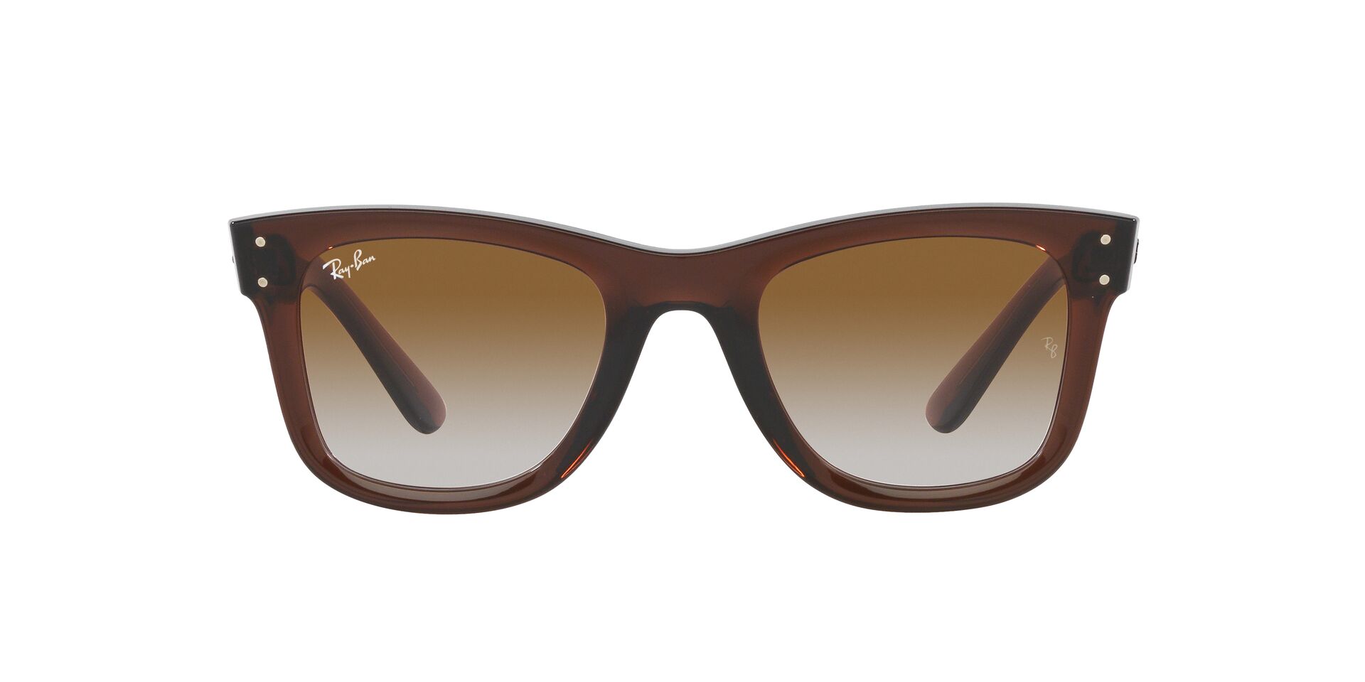 RAY-BAN RB4416 Unisex New Clubmaster Polarised Sunglasses in Bordeaux Rose  Gold/Mirror Multi | Endource