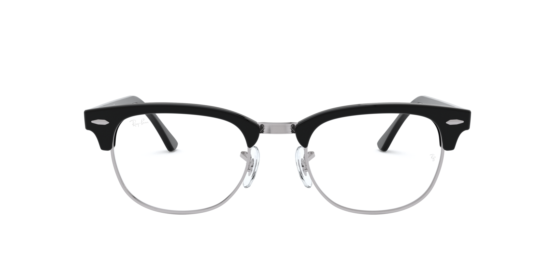 Black and white store ray ban glasses