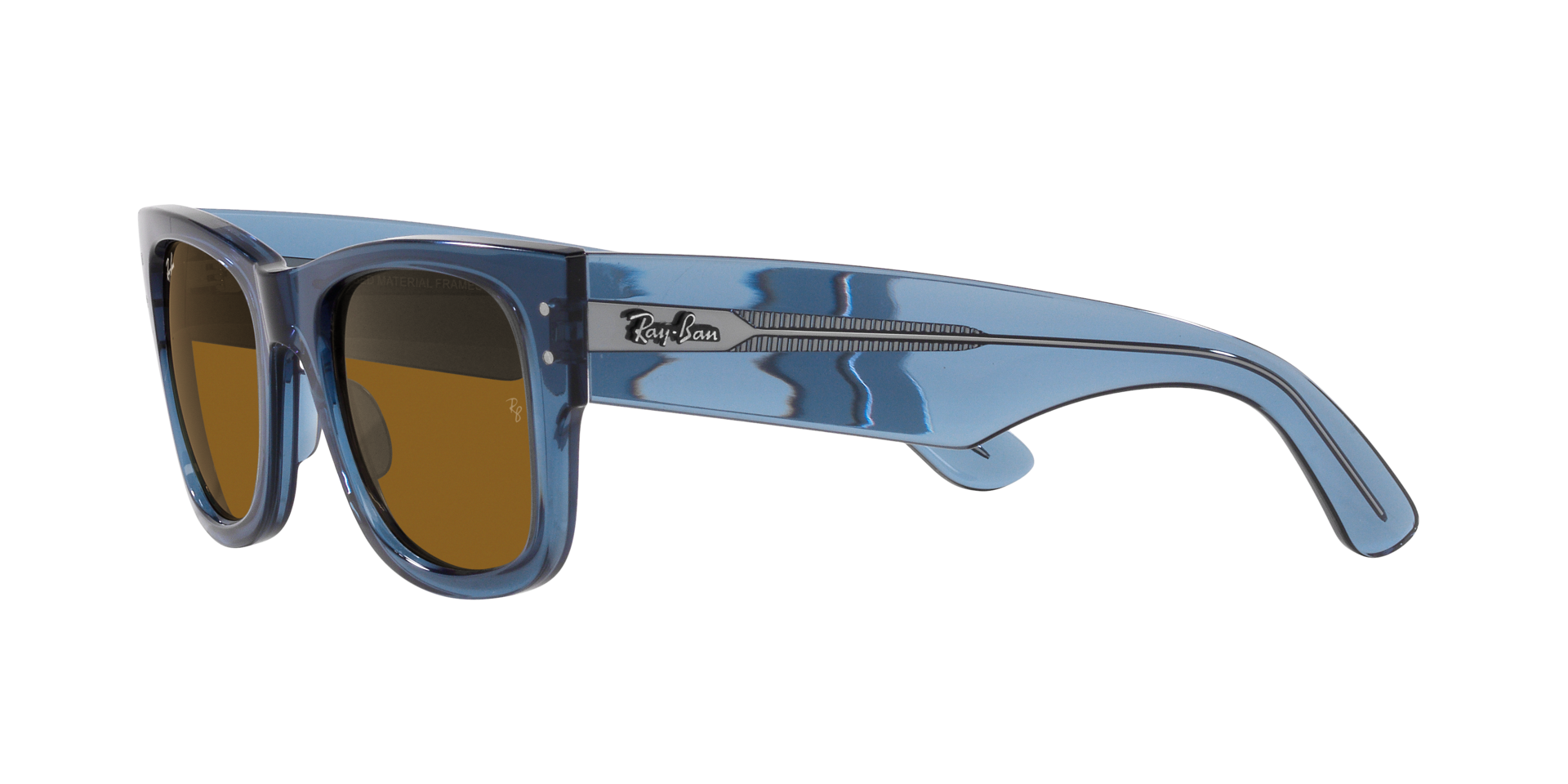 Ray-Ban Sunglasses | Transparent Blu Sunglasses ( 0RB0840S | Square | Blue Frame  | Brown Lens )