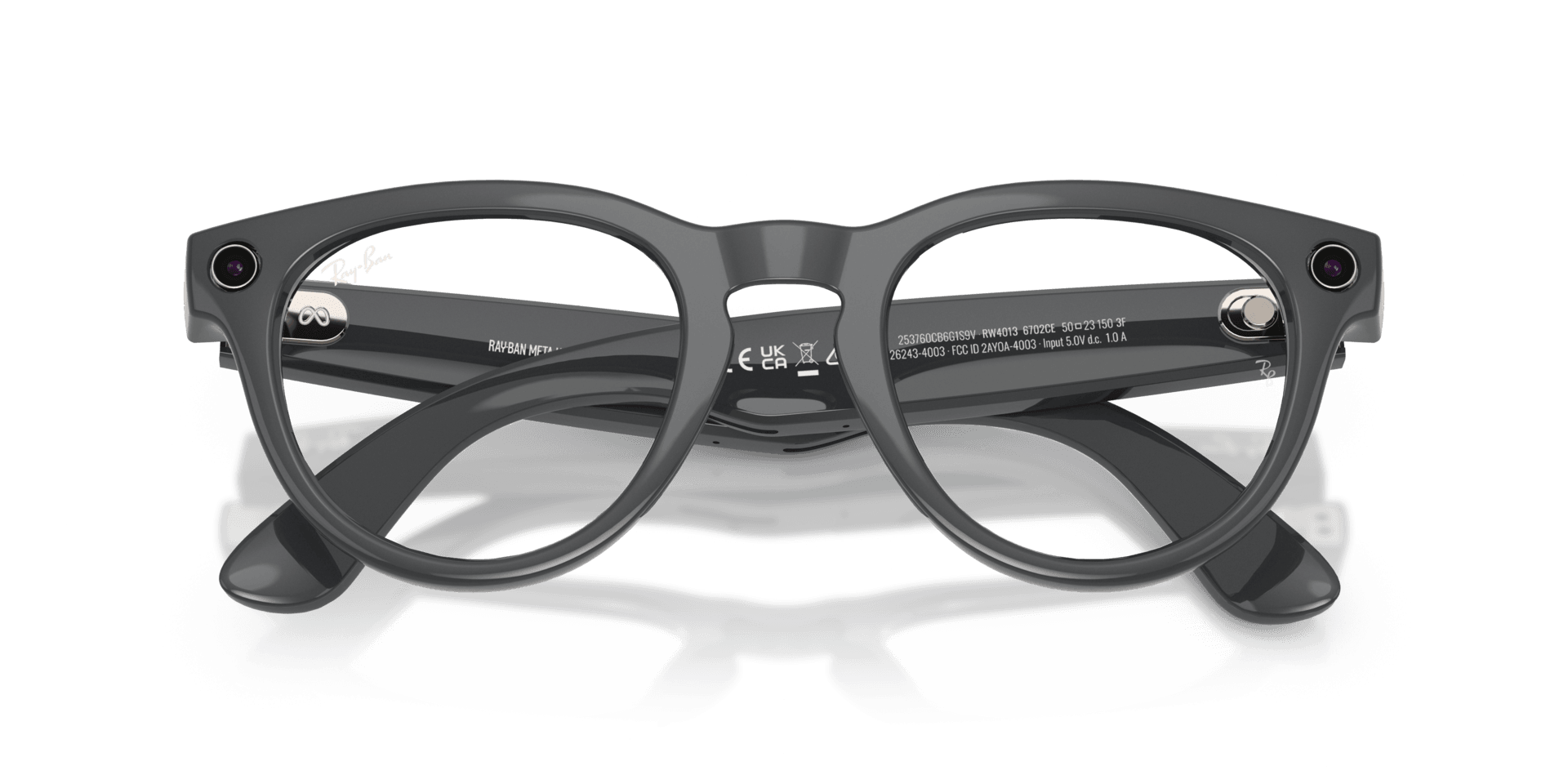 Ray-Ban | Meta Headliner Shiny Asteroid Grey - Gen 2