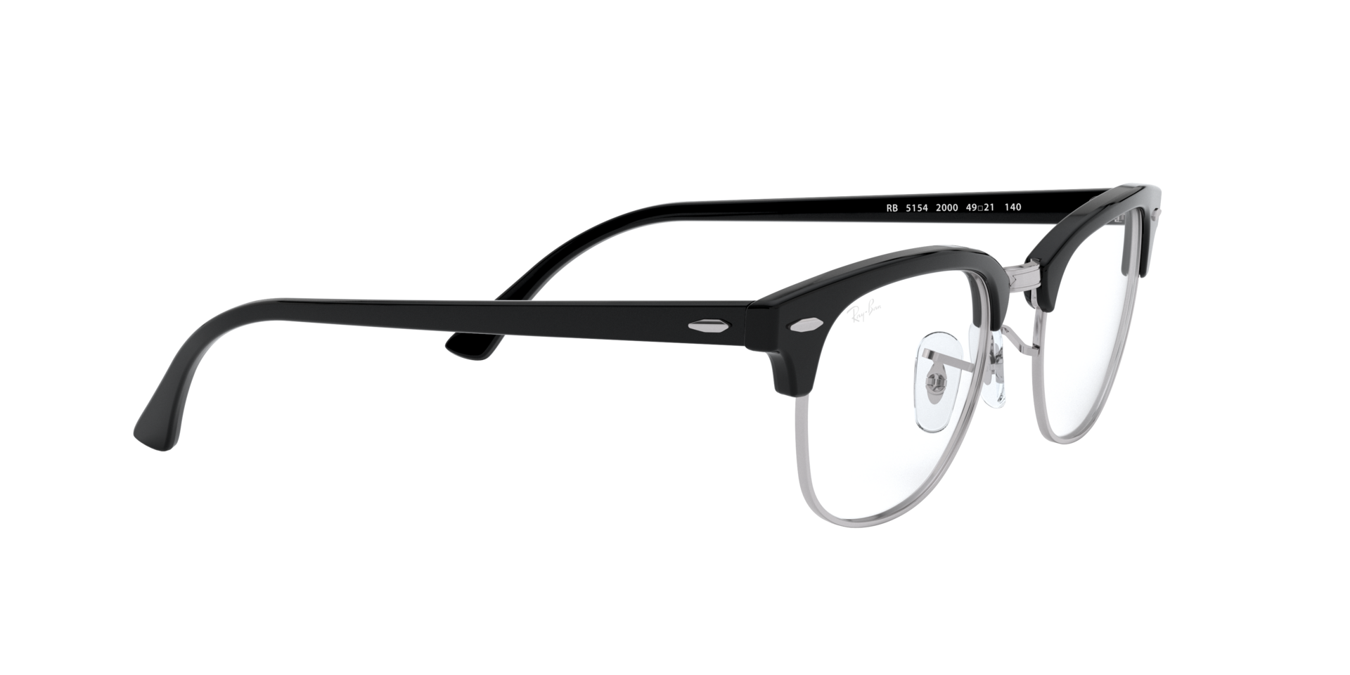 Clubmaster Optics | Black Frame ( 0RX5154 | Square | Black Frame  | Clear Lens )