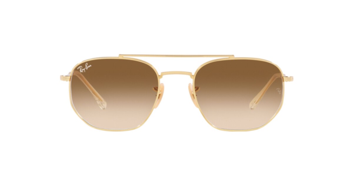 Ray-Ban Sunglasses | Arista Sunglasses ( 0RB3707 | Irregular | Gold Frame  | Brown Lens )