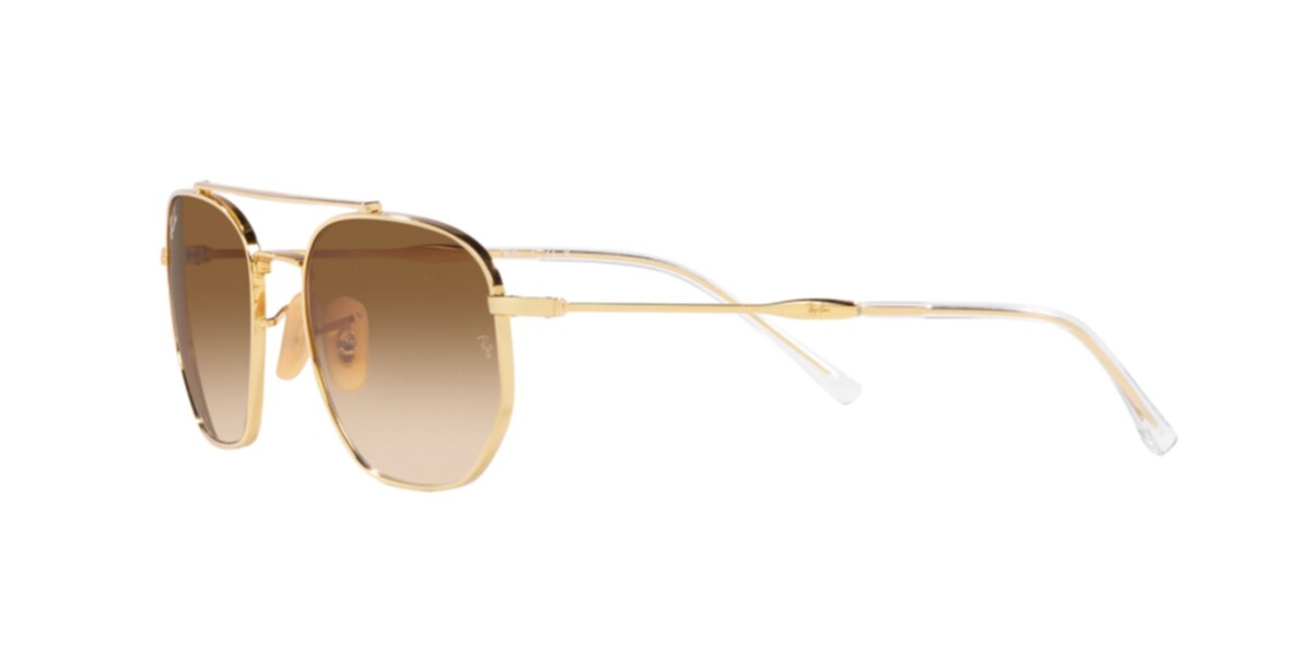 Ray-Ban Sunglasses | Arista Sunglasses ( 0RB3707 | Irregular | Gold Frame  | Brown Lens )