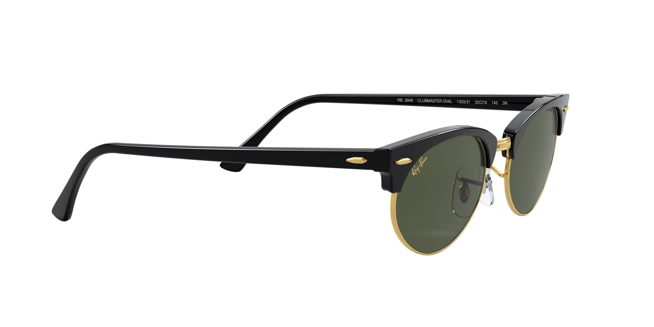 Buy Ray-Ban Clubmaster Oval Legend Gold Sunglasses Online.