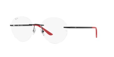 Ray-Ban Frames | Black Frame ( 0RX6505I | Round | Black Frame  | Clear Lens )