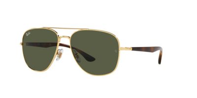 Ray-Ban Sunglasses | Arista Sunglasses ( 0RB3683 | Square | Havana Frame  | Green Lens )