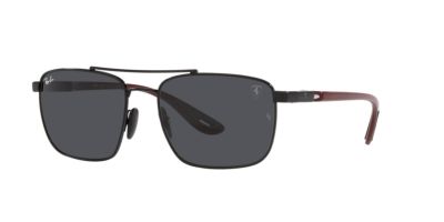Ray-Ban Sunglasses | Black Sunglasses ( 0RB3715M | Square | Black Frame  | Grey Lens )