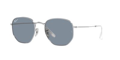 Ray-Ban Sunglasses | Silver Sunglasses ( 0RB3548N | Irregular | Silver Frame  | Blue Lens )