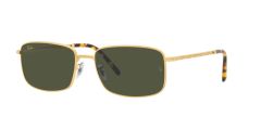 Ray-Ban Sunglasses | Legend Gold Sunglasses ( 0RB3717 | Rectangle | Gold Frame  | Green Lens )