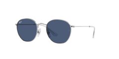 Ray-Ban Junior Sunglasses | Silver Sunglasses ( 0RJ9572S | Irregular | Silver Frame  | Blue Lens )