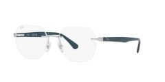 Ray-Ban Frames | Matte Silver Frame ( 0RX6504I | Irregular | Silver Frame  | Clear Lens )