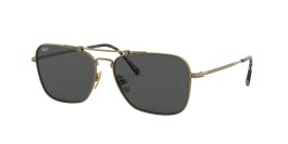 小物 Ray-Ban CARAVAN TITANIUM RB8136 CARAVAN TITANIUM Sunglasses in Antique Gold and Grey