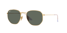 Buy Ray-Ban Hexagonal Titanium with Polarized in Gold Frame
