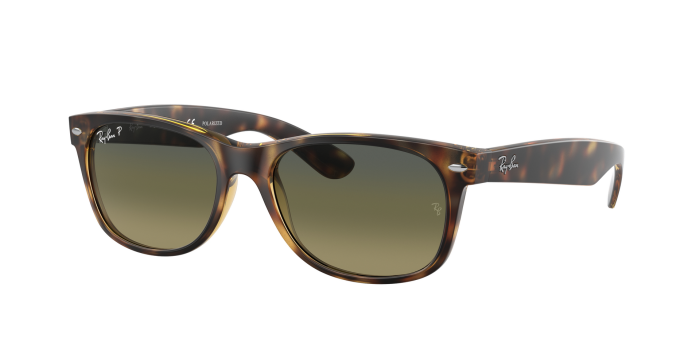 Ray-Ban RB2132 Wayfarer Polarised Sunglasses, Black at John Lewis & Partners