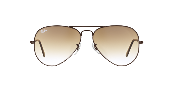 Buy Ray-Ban Aviator Gradient Sunglasses In Gold And Brown - Optiqool