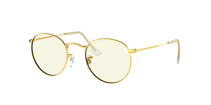 ROUND METAL Sunglasses in Gold and Green - RB3447 | Ray-Ban® US