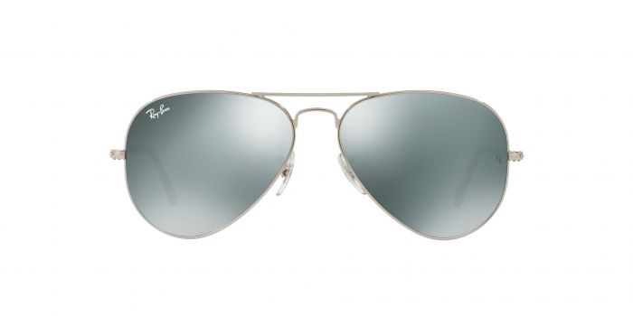 Ray-Ban RB3025 Aviator Large Metal 58 Black & Silver Polarized