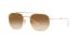 Ray-Ban Sunglasses | Arista Sunglasses ( 0RB3707 | Irregular | Gold Frame  | Brown Lens )