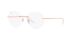 Ray-Ban Frames | Rose Gold Frame ( 0RX6505I | Round | Gold Frame  | Clear Lens )