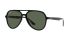 Ray-Ban Sunglasses | Black Sunglasses ( 0RB4376 | Pilot | Black Frame  | Green Lens )