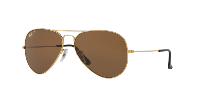 Buy AVIATOR CLASSIC Gold Sunglasses in Brown Lenses