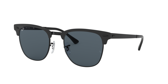 Ray-Ban 0RB3716 クラブマスターメタル Buy CLUBMASTER METAL in Matte Black Frame & Blue Lenses