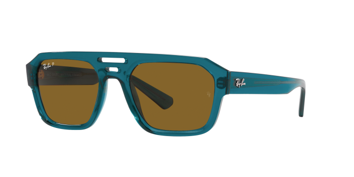 Shop CORRIGAN BIO-BASED Transparent Blue Sunglasses