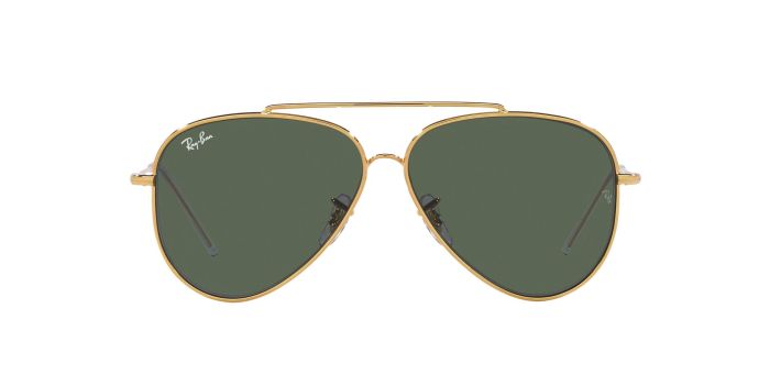 Buy Ray-Ban Aviator Reverse With Gold Frame Green Lens
