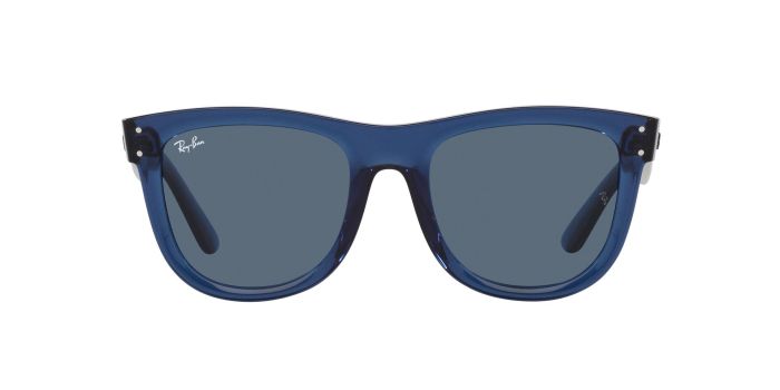 小物 Ray Ban Reverse Wayfarer blue lens New RBR0502S Wayfarer Reverse óculos de sol Transparent Navy Blue