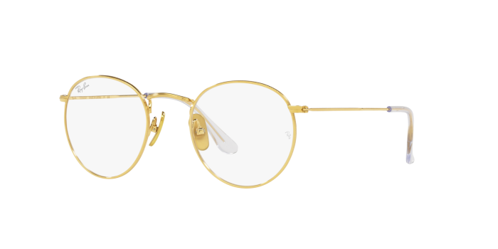 Buy ROUND TITANIUM OPTICS – Gold Square Eyeglasses