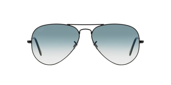Buy Ray-Ban Aviator Black Clear Gradient Blue Lense