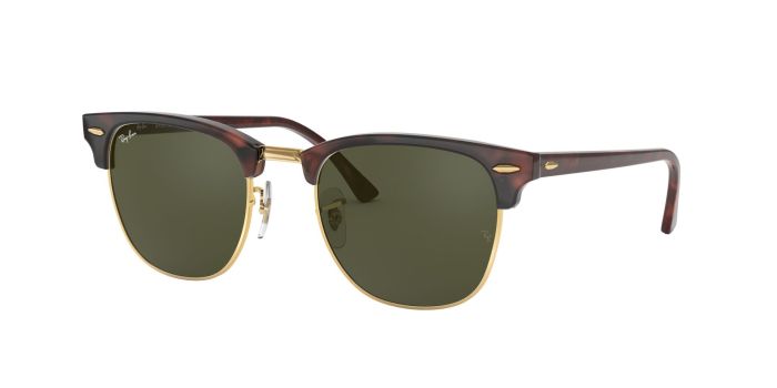 Buy CLUBMASTER Havana Sunglasses with Green Lenses