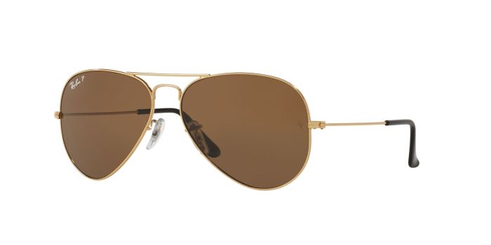 Buy AVIATOR CLASSIC Gold Sunglasses in Brown Lenses