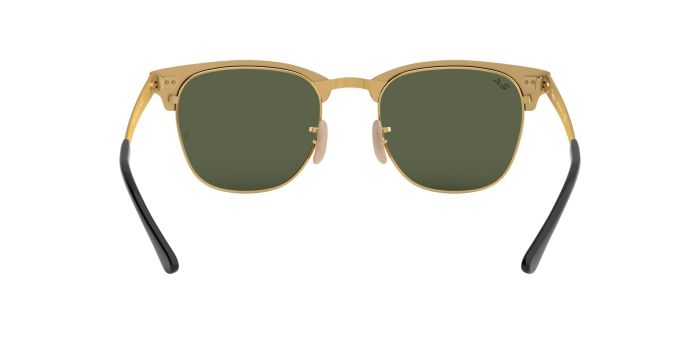 Buy Clubmaster Metal Black Frame Green Glass Lens
