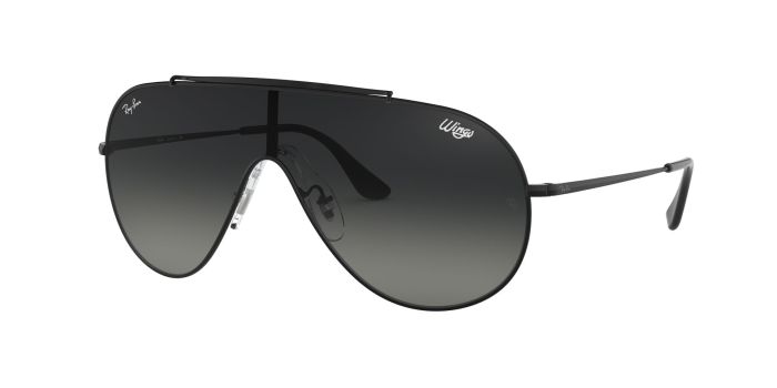 Shop WINGS Black Pilot Sunglasses – Grey Gradient Lens