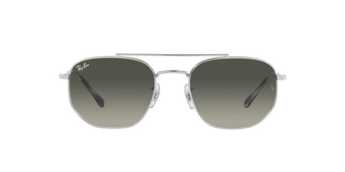 Ray-Ban Sunglasses Silver Sunglasses 0RB3707 Irregular Silver Frame  Grey Lens