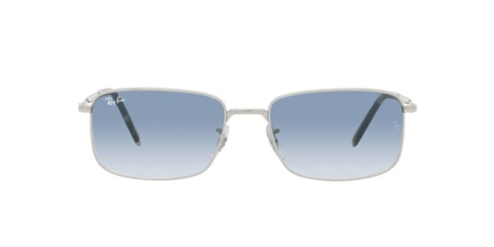 Buy Ray-Ban Silver Sunglasses Rectangle Blue Lens Online
