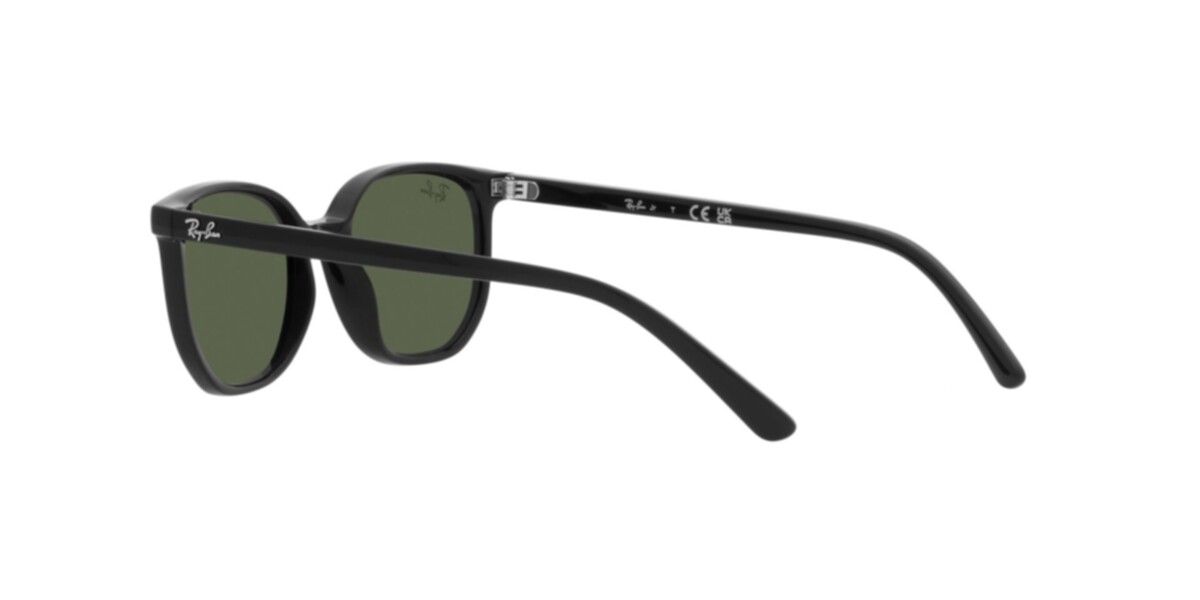 Ray-Ban Junior Sunglasses | Black Sunglasses ( 0RJ9097S | Irregular | Black Frame  | Green Lens )