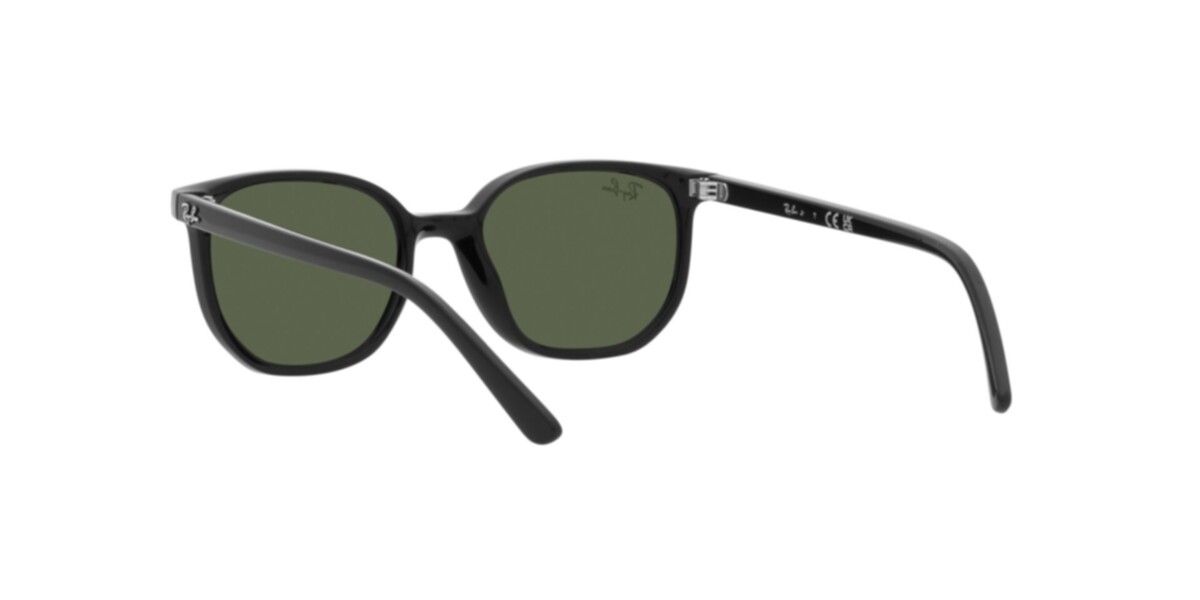 Ray-Ban Junior Sunglasses | Black Sunglasses ( 0RJ9097S | Irregular | Black Frame  | Green Lens )