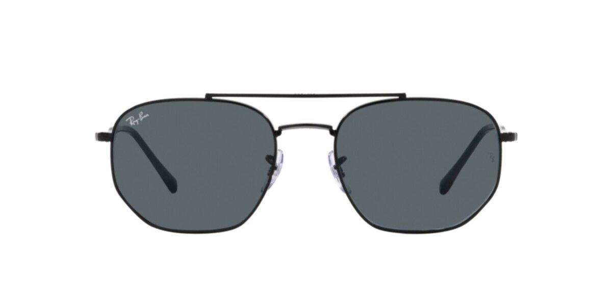 Ray-Ban Sunglasses | Black Sunglasses ( 0RB3707 | Irregular | Black Frame  | Blue Lens )