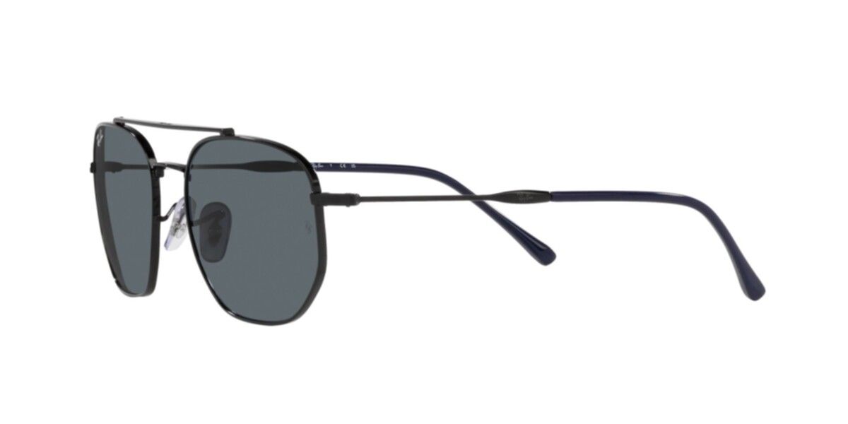 Ray-Ban Sunglasses | Black Sunglasses ( 0RB3707 | Irregular | Black Frame  | Blue Lens )