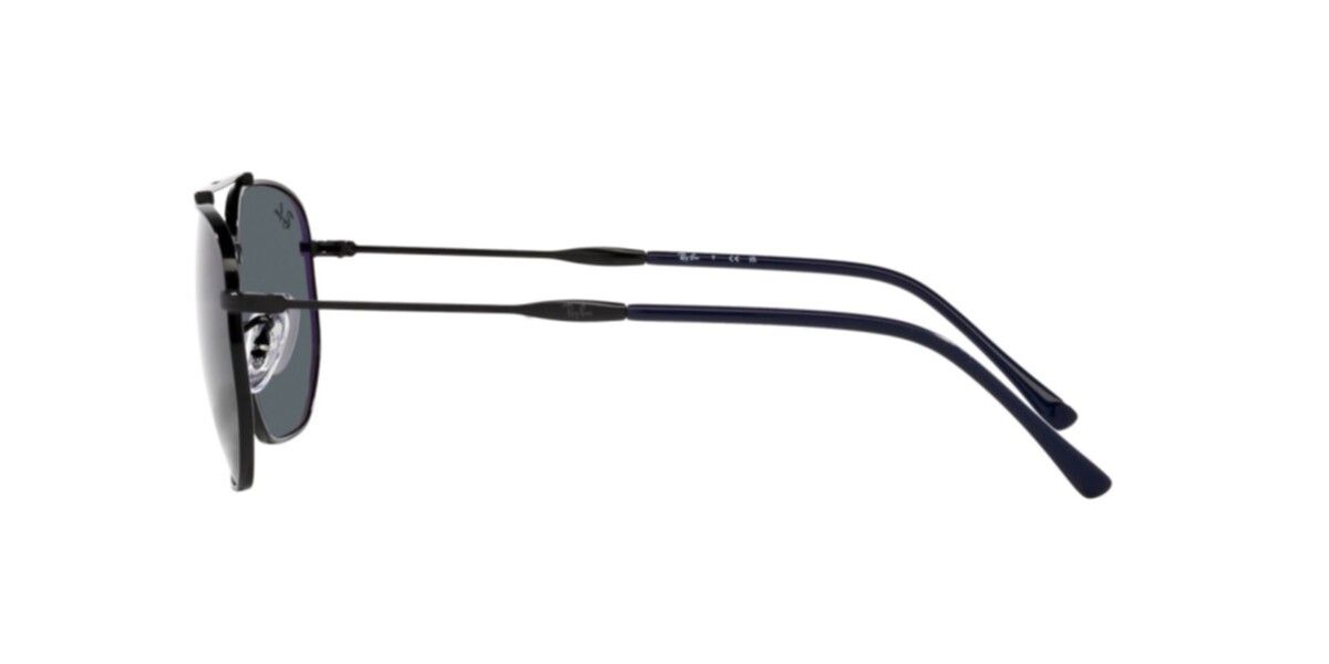 Ray-Ban Sunglasses | Black Sunglasses ( 0RB3707 | Irregular | Black Frame  | Blue Lens )