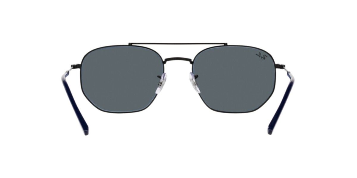 Ray-Ban Sunglasses | Black Sunglasses ( 0RB3707 | Irregular | Black Frame  | Blue Lens )