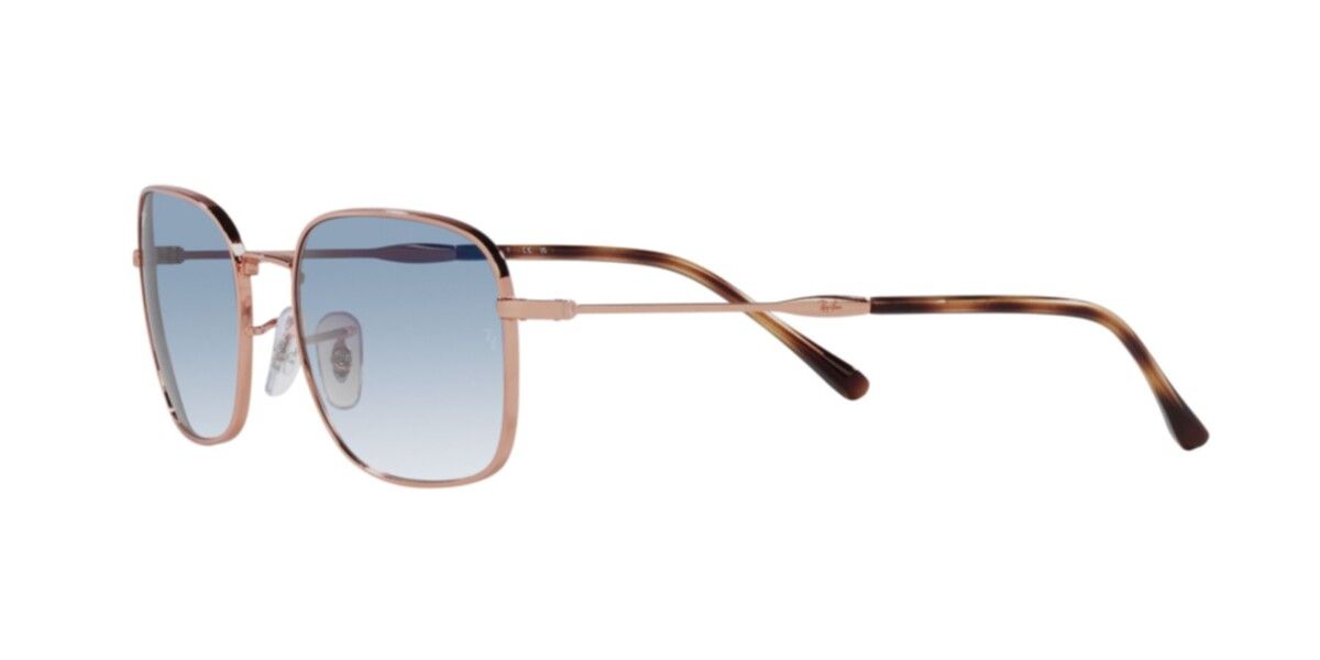 Ray-Ban Sunglasses | Rose Gold Sunglasses ( 0RB3706 | Pillow | Gold Frame  | Blue Lens )