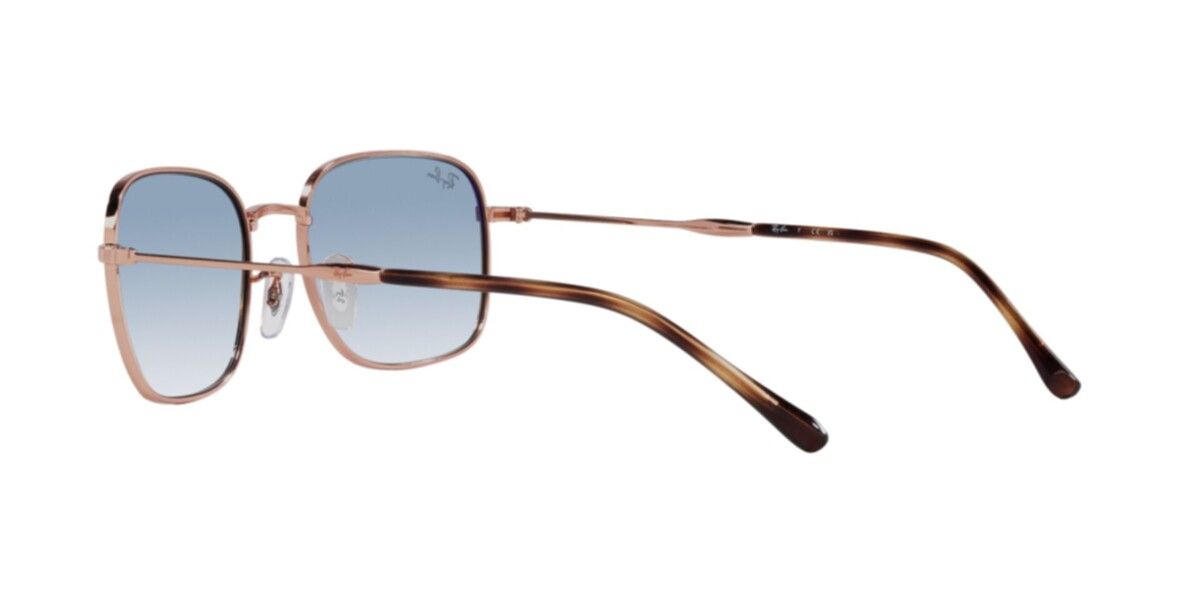 Ray-Ban Sunglasses | Rose Gold Sunglasses ( 0RB3706 | Pillow | Gold Frame  | Blue Lens )