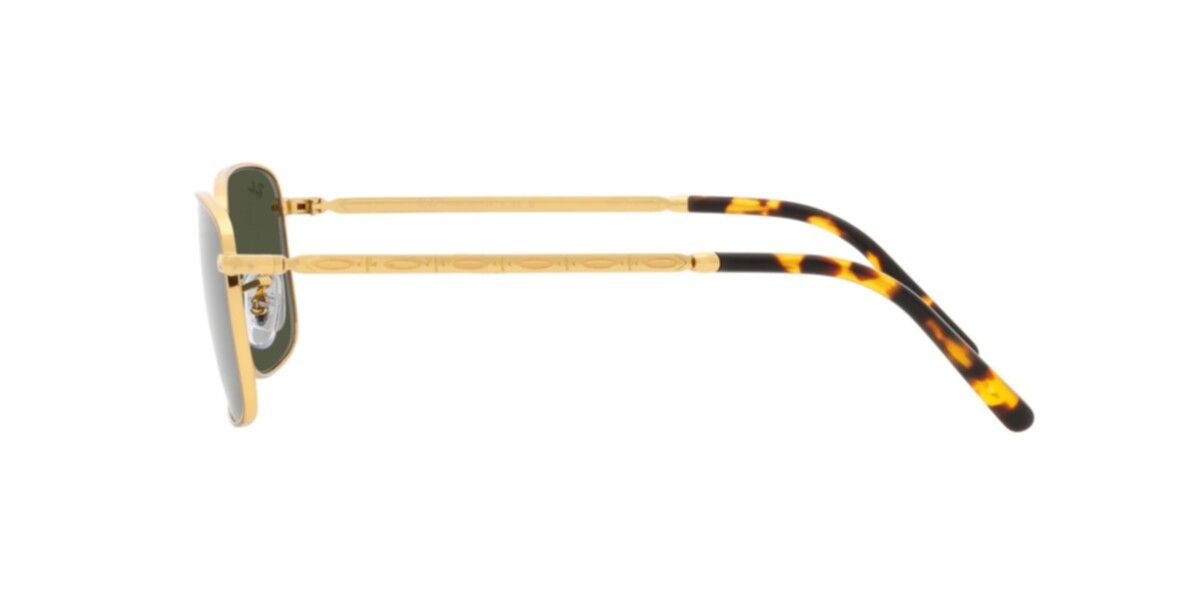 Ray-Ban Sunglasses | Legend Gold Sunglasses ( 0RB3717 | Rectangle | Gold Frame  | Green Lens )
