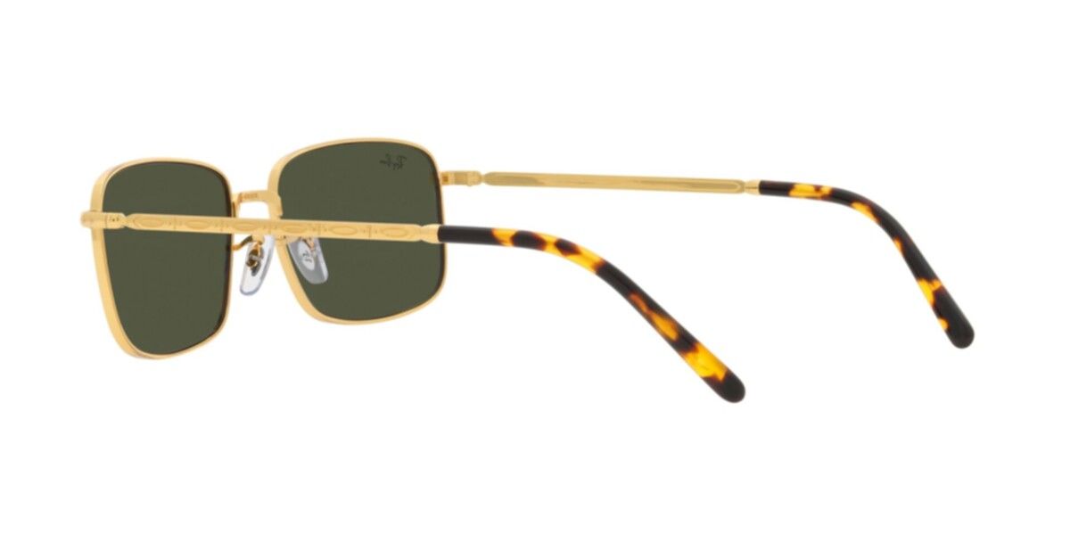 Ray-Ban Sunglasses | Legend Gold Sunglasses ( 0RB3717 | Rectangle | Gold Frame  | Green Lens )